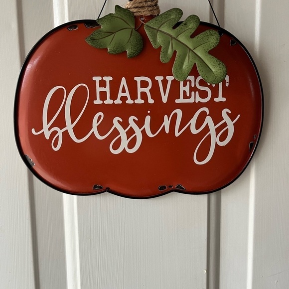 Harvest Blessings Metal Sign - Picture 4 of 6